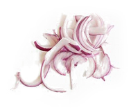 sliden red onion